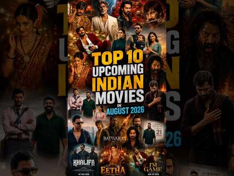 🔥 Top 10 Upcoming Indian Movies Releasing in August 2026 | Bollywood + South | Release Dates