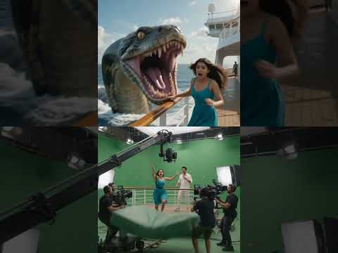 Hollywood movie shooting scene  vfx studio fighting with python anaconda #Hollywood #VFX #vfxshorts
