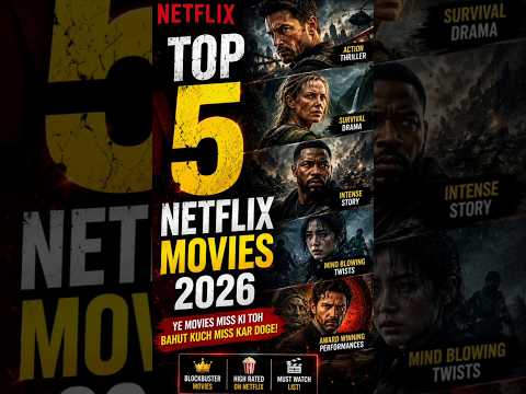 Top 5 Netflix Movies 2026 Hindi Dubbed 🔥 Best Netflix Movies To Watch